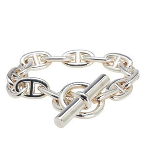 Pre Loved hermes Chaine dAncre Chain Bracelet Women Silver Bracelets